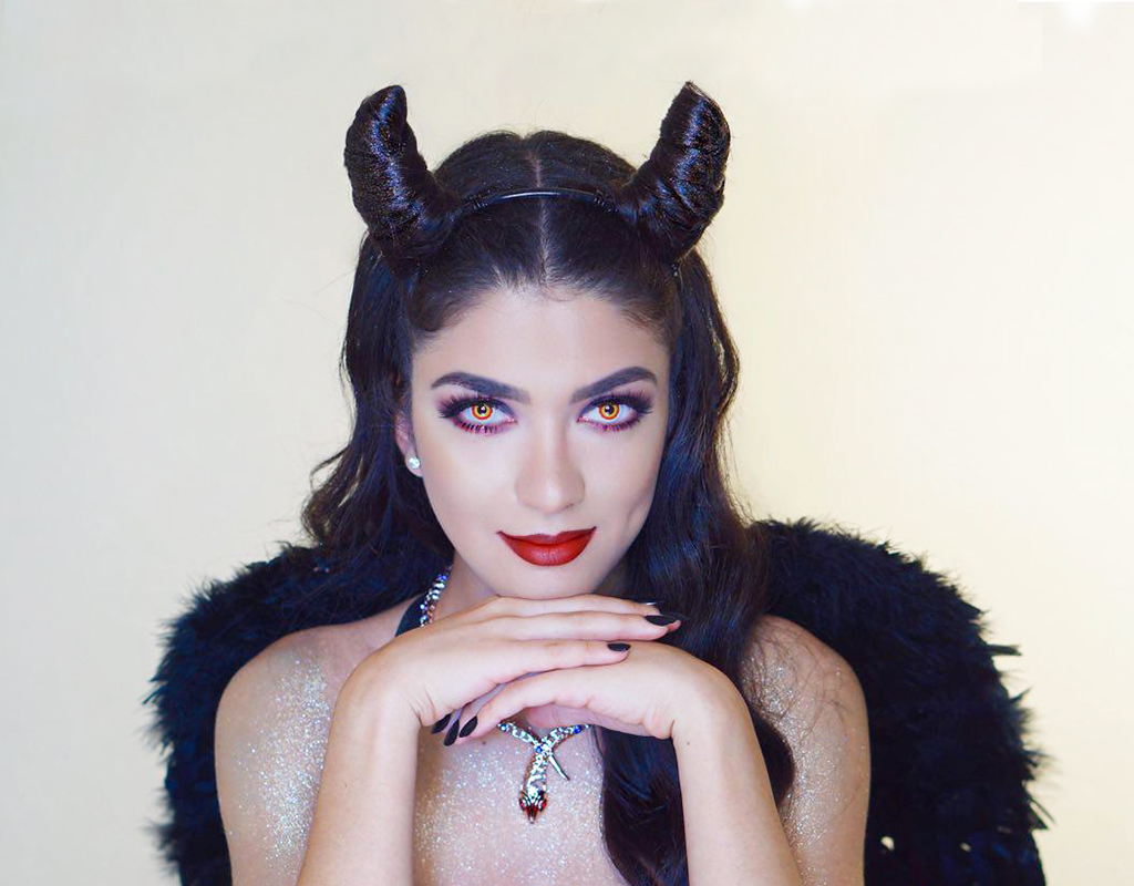 DEVIL HAIR HORNS, HALLOWEEN TUTORIAL